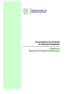 Curso Básico de Controle de Infecção Hospitalar Caderno C