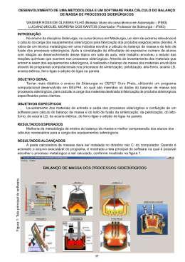 desenvolvimento de uma metodologia e um software para cálculo