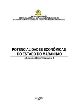 potencialidades econ&ocirc;micas do estado do maranh&atilde;o
