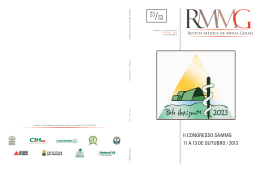 ii congresso sammg 11 a 13 de outubro / 2013