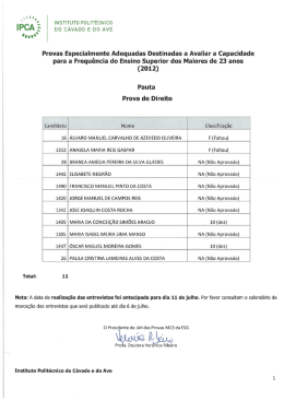 ` `1. INsTIruTo PoLITEcNIco IPCA .S Do cAvAoo E oo AVE