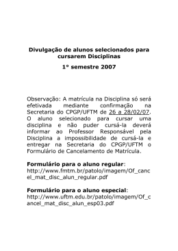 1&ordm; semestre