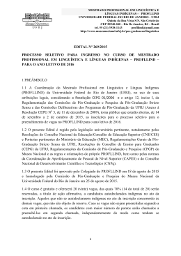 edital n&ordm; 269/2015 - Museu Nacional