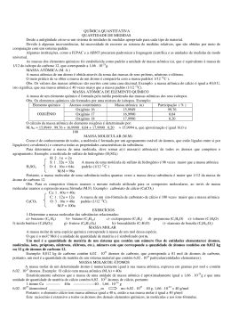 Apostila de Qu&iacute;mica Quantitativa