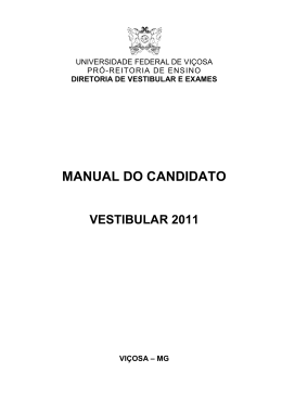 Manual do Candidato