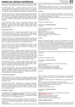 di&aacute;rio da justi&ccedil;a eletr&ocirc;nico - Tribunal de Justi&ccedil;a do Estado do Acre