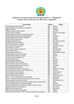 Um por todos e todos por um! Pela &eacute;tica e cidadania!