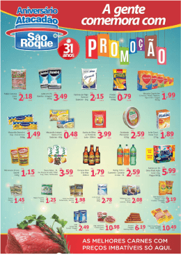Ofertas v&aacute;lidas de 01 a 16