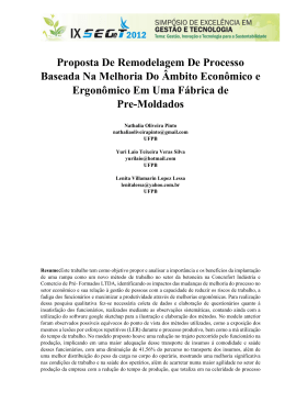 Proposta De Remodelagem De Processo Baseada Na