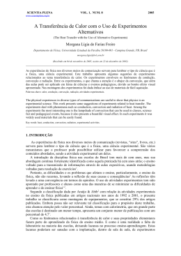 A Transfer&ecirc;ncia de Calor com o Uso de