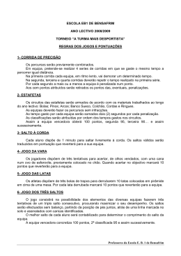 escola eb1 de bensafrim ano lectivo 2008/2009 torneio