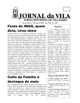 Festa do IMAG, quem diria, virou show Culto da Fam&iacute;lia &eacute; destaque
