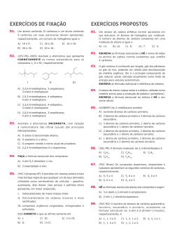 exercícios de fixação exercícios propostos