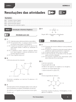 Resolu&ccedil;&otilde;es das atividades