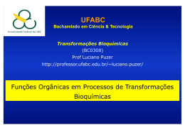 Funções Orgânicas em Processos de Transformações