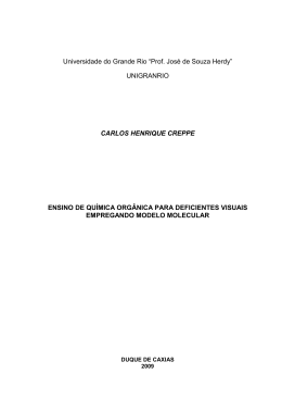 Ensino de qu&iacute;mica org&acirc;nica para deficientes