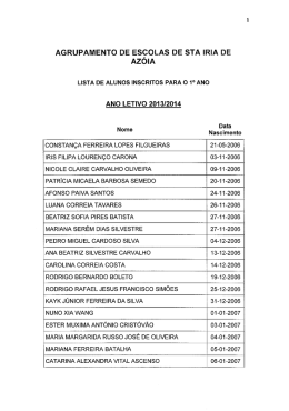 AGRUPAMENTO DE ESCOLAS DE STA IRIA DE