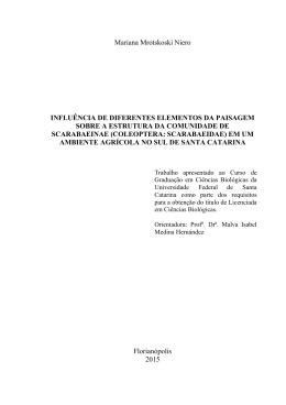 (Coleoptera: Scarabaeidae) em - LECOTA