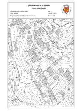 CÂMARA MUNICIPAL DE COIMBRA Planta de Localização