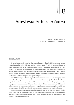 Anestesia Subaracnóidea