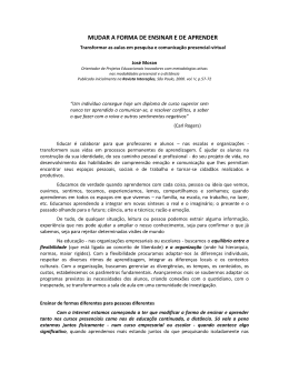 Mudar a forma de ensinar e de aprender com tecnologias - ECA