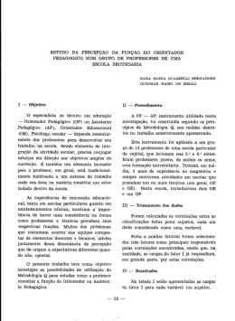 ESTUDO DA PERCEP&Ccedil;&Atilde;O DA FUN&Ccedil;&Atilde;O DO ORIENTADOR