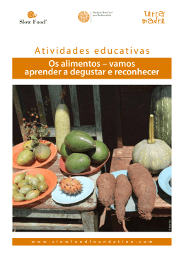 Atividades educativas - Fondazione Slow Food