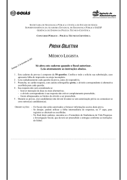 PROVA OBJETIVA