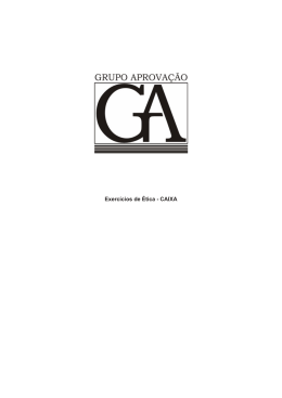 Exerc&iacute;cios de &Eacute;tica - CAIXA