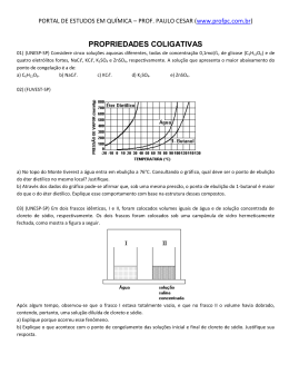 PROPRIEDADES COLIGATIVAS - Portal de Estudos em Qu&iacute;mica