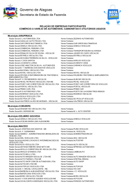 COMÉRCIO a VAREJO DE AUTOMÓVEIS - Sefaz-AL