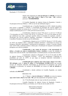 Resolução nº 1731/2014-CR