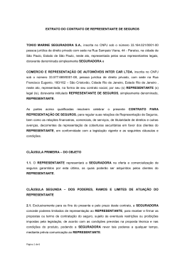 Extrato do Contrato - Tokio Marine Seguradora