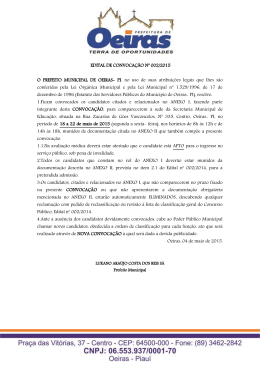 edital de convoca&ccedil;&atilde;o n&ordm;002/2015