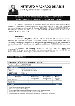 INSTITUTO MACHADO DE ASSIS