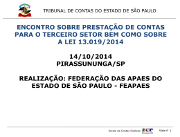 do arquivo - Federa&ccedil;&atilde;o das APAEs do Estado de S&atilde;o