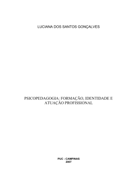 psicopedagogia - Biblioteca Digital da PUC