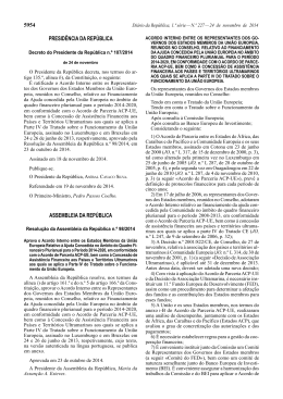 Decreto do Presidente da Rep&uacute;blica n.&ordm; 107/2014