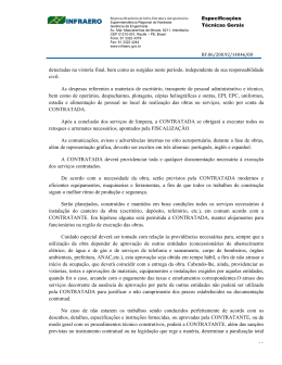 detectadas na vistoria final, bem como as su civil. As