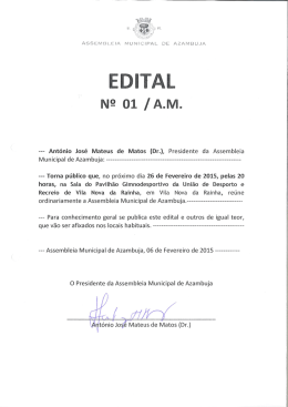--- Ant&oacute;nio Jos&eacute; Mateus de Matos (Dr.), Presidente da Assembleia
