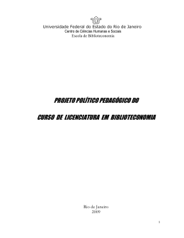 PROJETO POL&Iacute;TICO PEDAG&Oacute;GICO DO CURSO DE