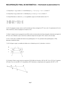 Recuperação de Matemática