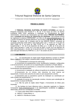 Tribunal Regional Eleitoral de Santa Catarina