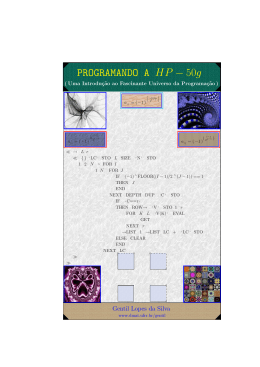 PROGRAMANDO A HP &minus; 50g