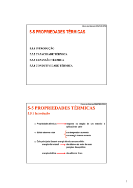 5-5 propriedades térmicas 5-5 propriedades térmicas