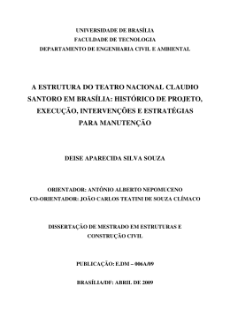 a estrutura do teatro nacional claudio santoro em bras&iacute;lia: hist&oacute;rico