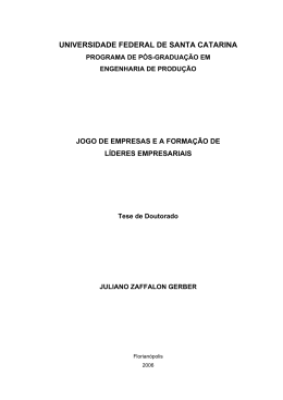 jogo de empresas e a forma&ccedil;&atilde;o de l&iacute;deres empresariais