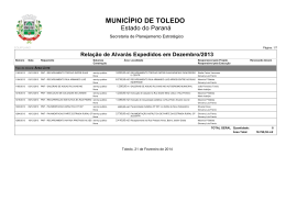 Dezembro 2013 - Portal do Munic&iacute;pio de Toledo