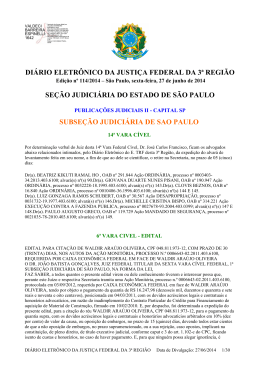 di&aacute;rio eletr&ocirc;nico da justi&ccedil;a federal da 3&ordf; regi&atilde;o se&ccedil;&atilde;o judici&aacute;ria do