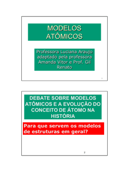 MODELOS ATÔMICOS